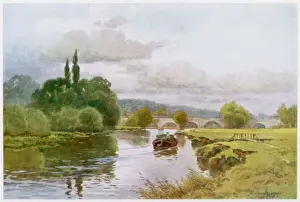 Inglaterra Imprime: Río Támes / Wallingford, 1910