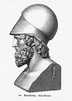 Impresiones de Comandante militar y político ateniense Mistocles Grecia Imprime: Estatua de Themistocles Busto