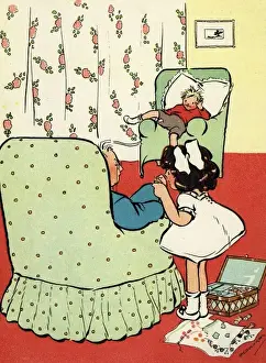 Vintage Sewing Techniques Imprime: Threading a needle