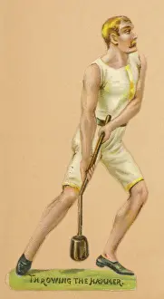 Historical Sports Illustrations Imprime: Throwing the Hammer