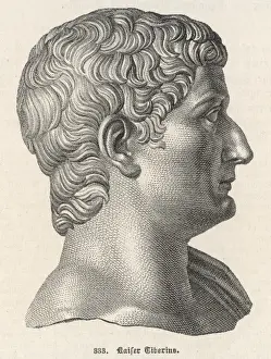 Ancient Roman Busts Imprime: Tiberius (Bust)