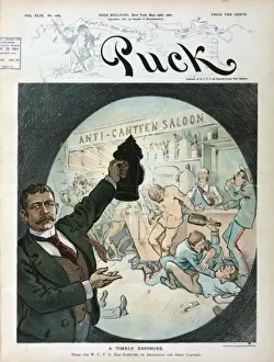 Puck Magazine Cartoons Imprime: A timely exposure