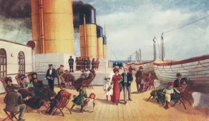 Cruceros Imprime: Caja de pasajeros del Titanic clase secundaria