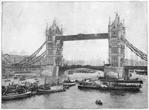 Tower Bridge History Imprime: Tower Bridge Opens