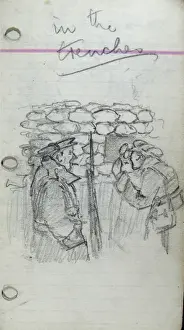 World War 1 Trenches Imprime: In the trenches