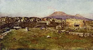 Archaeological Site In Italy Imprime: Triangular Forum-Pompeii