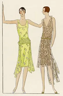 Vintage Fashion Prints Imprime: Two in Tulle