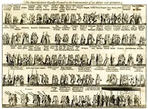 Coronation Procession Imprime: Typical coronation procession