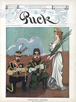 Puck Magazine Illustrations Online Imprime: Unconditional surrender