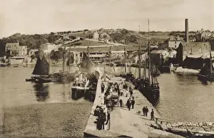 Devon Coastline Imprime: View of the Outer Quay, Brixham, Devon