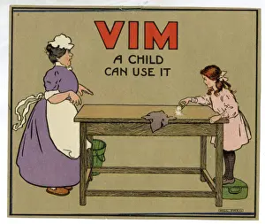 Victorian Era Advertising Imprime: Vim advertising insert