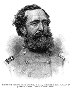 Confederate Army Officer Imprime: Wade Hampton