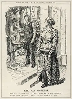World War 1 Cartoons Imprime: The War Workers