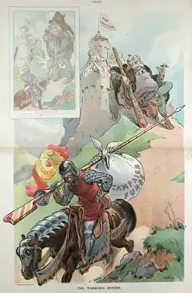 Puck Magazine Artwork Imprime: The warriors return