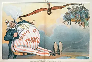 Uncle Sam Cartoon Imprime: Weighed and not wanting