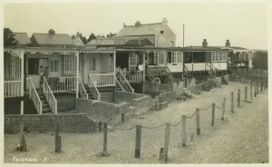Cabañas de fiestas Holiday Felpham Bognor Regis Arun Sussex Inglaterra Fecha: década de 1930