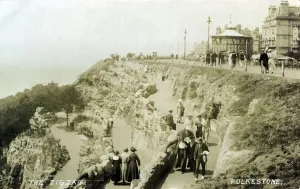 Postales Antiguas, La Mayoría Del Reino Unido Imprime: La Ruta de zig zag en Folkestone, Downs del Norte de Kent Inglaterra Fecha : Siglo XX
