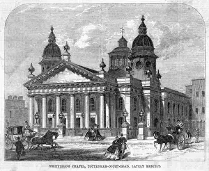 Tottenham Court Road History Imprime: Whitfields Chapel