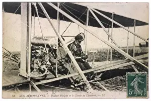 Aircraft History Imprime: Wilbur Wright & Plane