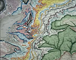 Mapa Geológico Imprime: Mapa geológico de William Smith