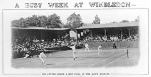 Vintage Wimbledon Images Imprime: Wimbledon Doubles