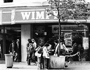 Oxford Street London Imprime: WIMPY CAFE