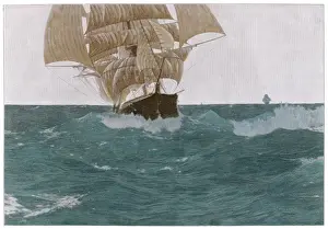 Sailing Ship Rigging Imprime: Before the Wind