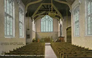 Childrens Welfare History Imprime: Wolverhampton Orphanage - Chapel Interior