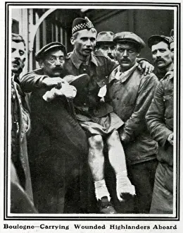 British Army In World War One Imprime: Wounded Highlander