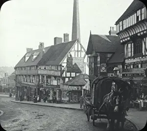 Timbered Buildings England Imprime: Wyle cop