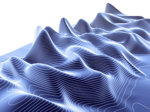 Computer Artwork Imprime: 3D surface graph, computer artwork