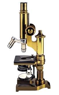 Antique Laboratory Equipment Imprime: Antique microscope