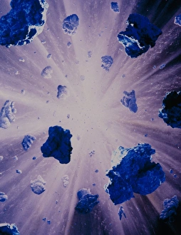 Astronomy Science Images Imprime: Artists impression of the interior of a comet