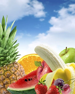 Fruit Collection Imprime: Assorted fresh fruit