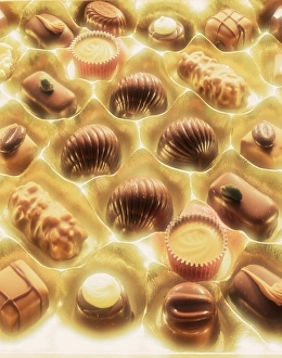Snack Food Images Imprime: Box of chocolates