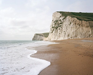 Chalk Rock Formations UK Imprime: Chalk cliffs