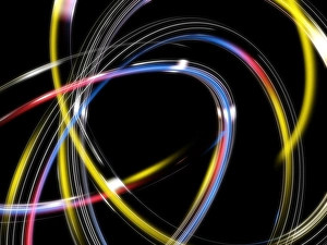Ordenador Imprime: Círculos, arte visual computacional abstrato