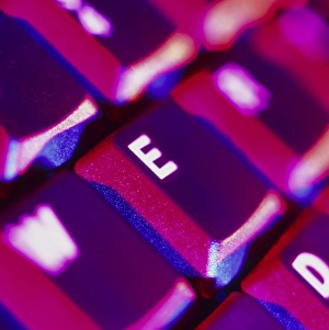 Personal Computer Accessories Imprime: Close-up of part of a computer keyboard
