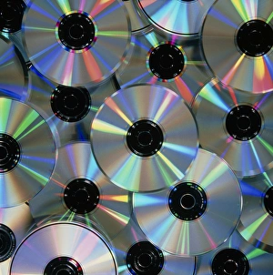 Compact Disc Technology Imprime: Compact discs with light interference patterns