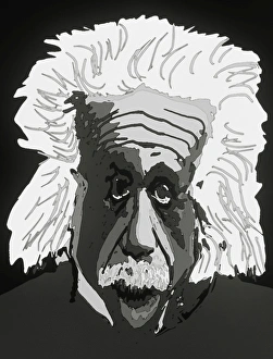 Imágenes de junio de 2003: Arte de computadora del físico alemán Albert Einstein