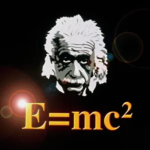 Físicos Imprime: Artefacto informático de Albert Einstein y e = mc²