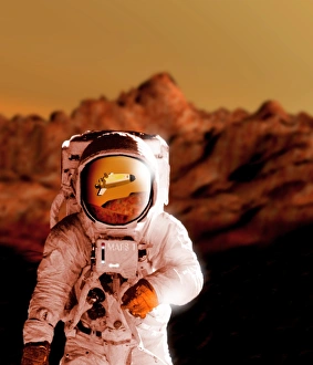 Imágenes de agosto de 1998: Artefacto de computadora del astronauta en la superficie de Marte