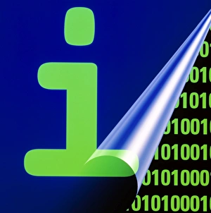 High Tech Communications Imprime: Computer artwork representing digital information