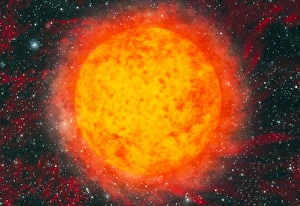 Impresiones de Artefacto de computadora del Sol Imágenes de agosto de 2002: Arte computacional del Sol