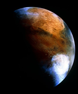 Space Exploration Pictures Imprime: Computer-mosaic image of Mars