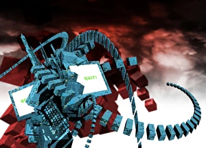 Computer Virus Concept Imprime: Computer virus, conceptual image