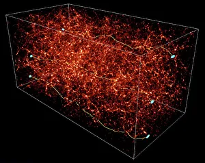 Impresiones de La mapa de la materia oscura Imágenes de 2000: Mapa de materia oscura