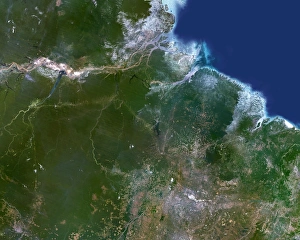 Landsat Satellite Imagery Imprime: Deforestation in the Amazon