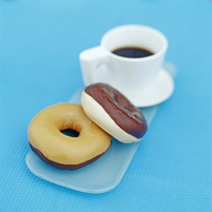 Pastry And Coffee Combo Imprime: Doughnuts