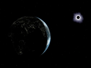 Total Solar Eclipse Imprime: Earth and solar eclipse